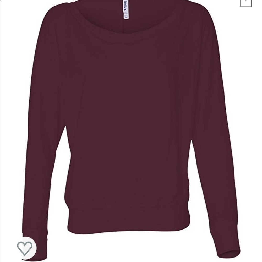 5/$35 💥 Bella Dolman Sleeve Maroon Top - Picture 3 of 6